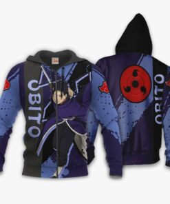 Obito Hoodie Akatsuki Naruto Shirt Custom Anime Zip Jacket - 1 - GearAnime