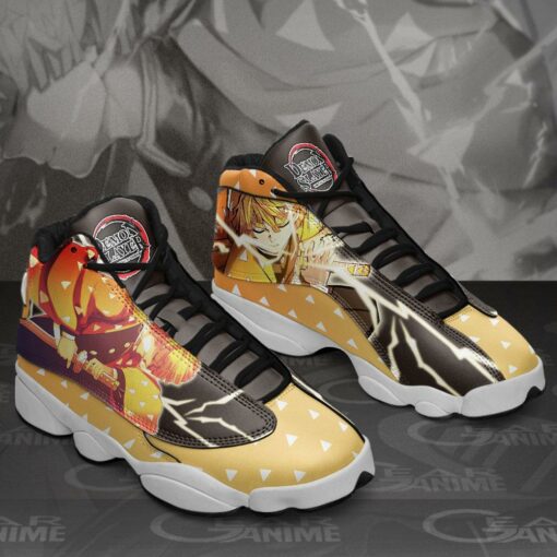 Zenitsu Agatsuma Sneakers Demon Slayer Anime Shoes MN10 - 3 - GearAnime