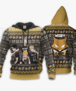 MSBY Black Jackals Ugly Christmas Sweater Haikyuu Anime Xmas Gift VA10 - 3 - GearAnime