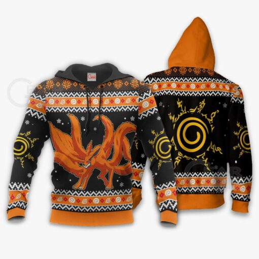 Kurama Nine Tails Ugly Christmas Sweater Naruto Anime Xmas Gift VA10 - 3 - GearAnime
