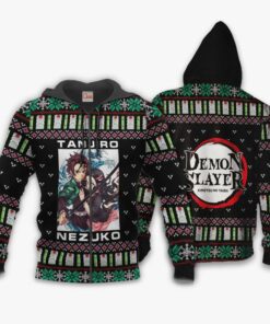 Tanjiro And Nezuko Ugly Sweater Christmas Demon Slayer Anime Gift VA10 - 2 - GearAnime