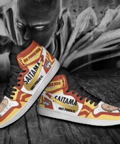 Saitama Sneakers Just Punch It One Punch Man Anime Shoes MN10 - 4 - GearAnime