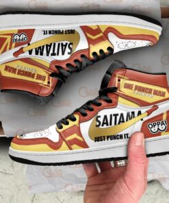 Saitama Sneakers Just Punch It One Punch Man Anime Shoes MN10 - 2 - GearAnime