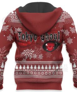 Ken Kaneki Santa Ugly Christmas Sweater Tokyo Ghoul Anime Xmas VA11 - 4 - GearAnime