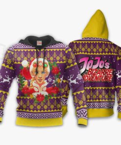 Giorno Giovanna Ugly Christmas Sweater JoJo's Bizarre Adventure Anime VA11 - 3 - GearAnime