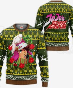 Joseph Joestar Ugly Christmas Sweater JoJo's Bizarre Adventure Anime VA11 - 1 - GearAnime