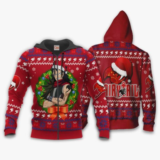 Fairy Tail Gajeel Ugly Christmas Sweater Anime Xmas VA11 - 2 - GearAnime