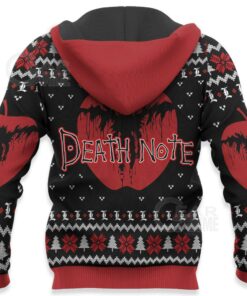 L Lawliet Ugly Christmas Sweater Death Note Anime Xmas Gift VA11 - 4 - GearAnime