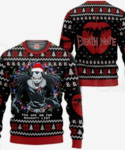 Ryuk Ugly Christmas Sweater Death Note Anime Xmas Gift VA11 - 1 - GearAnime