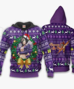 Merlin Ugly Christmas Sweater Seven Deadly Sins Xmas Gift VA11 - 3 - GearAnime