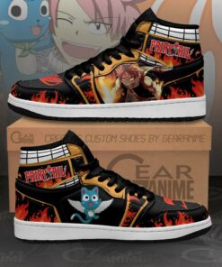 Natsu And Happy Sneakers Fairy Tail Anime Shoes MN11 - 1 - GearAnime
