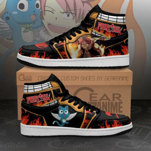 Natsu And Happy Sneakers Fairy Tail Anime Shoes MN11 - 1 - GearAnime