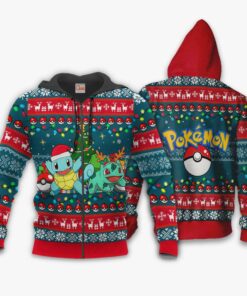 Bulbasaur and Squirtle Ugly Christmas Sweater Pokemon Xmas Gift VA11 - 2 - GearAnime