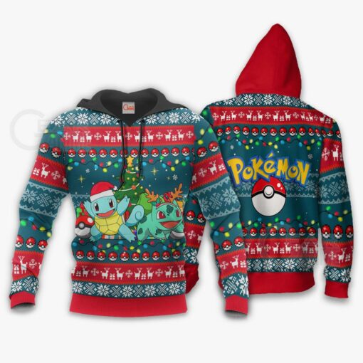 Bulbasaur and Squirtle Ugly Christmas Sweater Pokemon Xmas Gift VA11 - 3 - GearAnime