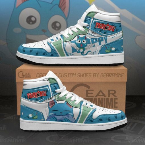 Fairy Tail Happy Sneakers Custom Anime Shoes MN11 - 1 - GearAnime