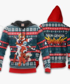 Neon Genesis Evangelion Ugly Christmas Sweater Anime Xmas Gift VA11 - 3 - GearAnime