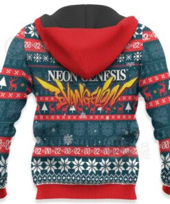 Neon Genesis Evangelion Ugly Christmas Sweater Anime Xmas Gift VA11 - 4 - GearAnime