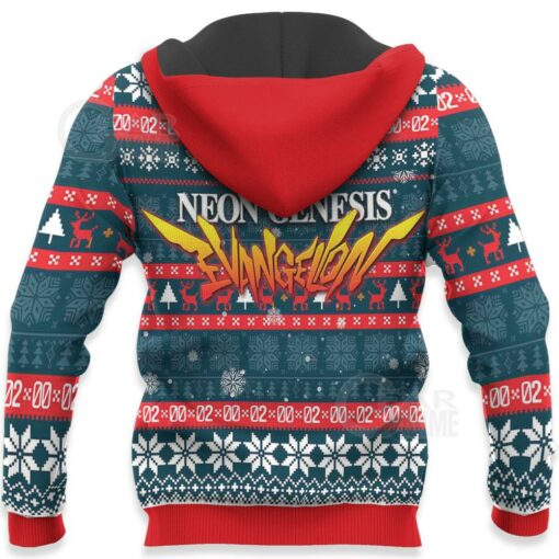 Neon Genesis Evangelion Ugly Christmas Sweater Anime Xmas Gift VA11 - 4 - GearAnime