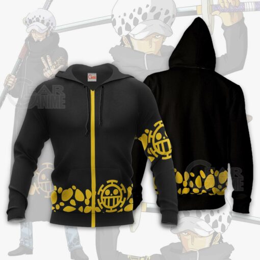 Tragafalar D Water Law Uniform One Piece Anime Hoodie Jacket VA11 - 4 - GearAnime