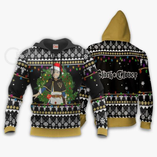 Asta Ugly Christmas Sweater Black Clover Anime Xmas Gift VA11 - 3 - GearAnime