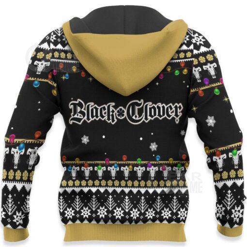 Asta Ugly Christmas Sweater Black Clover Anime Xmas Gift VA11 - 4 - GearAnime