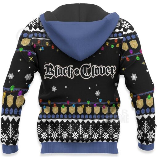 Yuno Ugly Christmas Sweater Black Clover Anime Xmas Gift VA11 - 4 - GearAnime