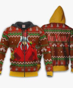 Inuyasha Ugly Christmas Sweater Inuyasha Anime Xmas Gift VA11 - 2 - GearAnime