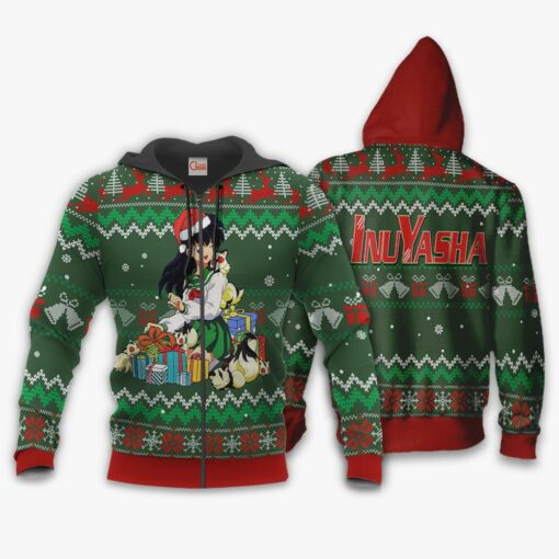 Kagome Ugly Christmas Sweater Inuyasha Anime Xmas Gift VA11 - 2 - GearAnime