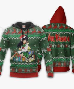 Kagome Ugly Christmas Sweater Inuyasha Anime Xmas Gift VA11 - 3 - GearAnime