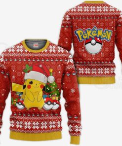Pikachu Ugly Christmas Sweater Pokemon Anime Xmas Gift - 1 - GearAnime