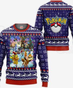 Pokemon Ugly Christmas Sweater Happy Pokemon Anime Xmas Gift VA11 - 1 - GearAnime