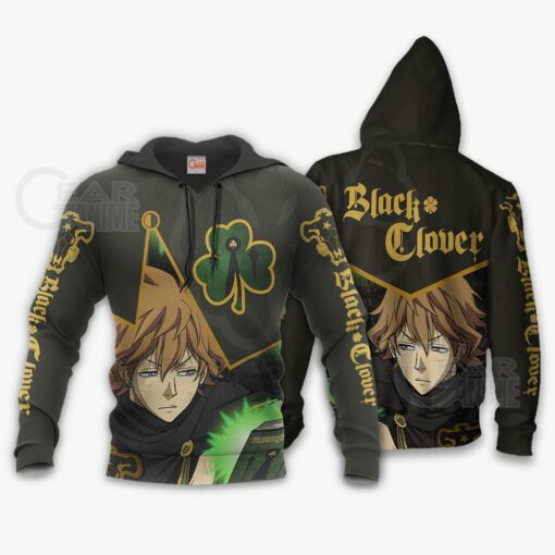 Black Bull Finral Custom Shirt Black Clover Anime Jacket VA11 - 4 - GearAnime