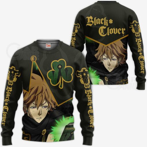 Black Bull Finral Custom Shirt Black Clover Anime Jacket VA11 - 2 - GearAnime