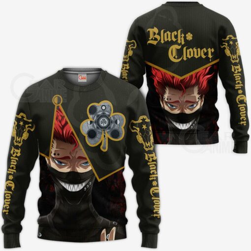 Black Bull Zora Ideale Custom Shirt Black Clover Anime Jacket VA11 - 2 - GearAnime