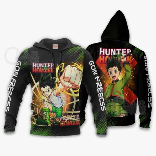 Gon Freecss Shirt Hunter X Hunter Custom Anime Hoodie Jacket - 4 - GearAnime