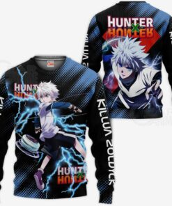 Killua Zoldyck Shirt Hunter X Hunter Custom Anime Hoodie Jacket - 2 - GearAnime