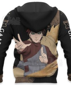 Gaara Hoodie Sweater Naruto Custom Anime Zip Jacket - 5 - GearAnime