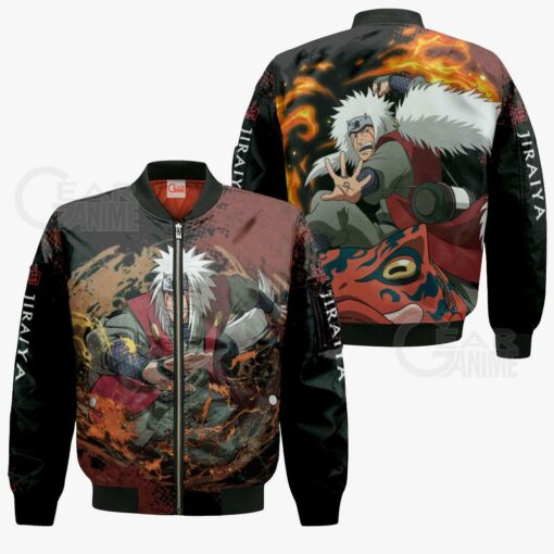 Jiraiya Sweatshirt Naruto Custom Anime Hoodie Jacket VA11 - 4 - GearAnime
