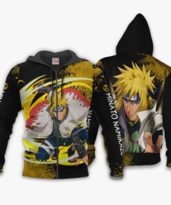 Uzumaki Minato Hoodie Sweater Naruto Custom Anime Zip Jacket - 1 - GearAnime
