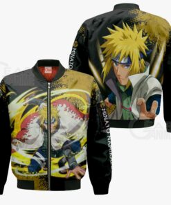 Uzumaki Minato Hoodie Sweater Naruto Custom Anime Zip Jacket - 4 - GearAnime