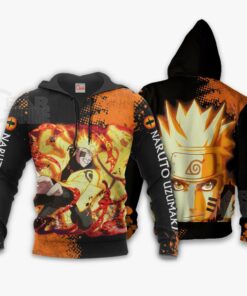 Naruto Kurama Form Sweatshirt Naruto Custom Anime Hoodie Jacket - 3 - GearAnime