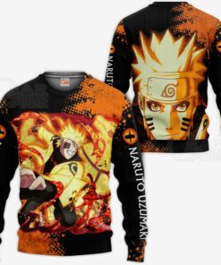 Naruto Kurama Form Sweatshirt Naruto Custom Anime Hoodie Jacket - 2 - GearAnime