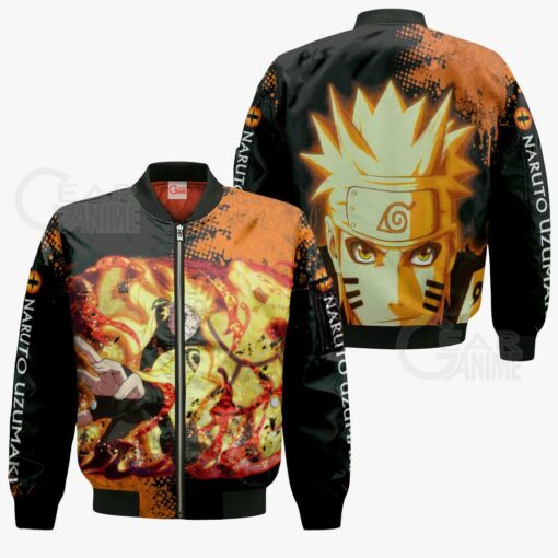 Naruto Kurama Form Sweatshirt Naruto Custom Anime Hoodie Jacket - 4 - GearAnime
