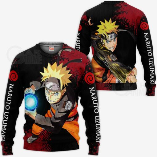 Uzumaki Naruto Hoodie Sweater Naruto Custom Anime Zip Jacket - 2 - GearAnime