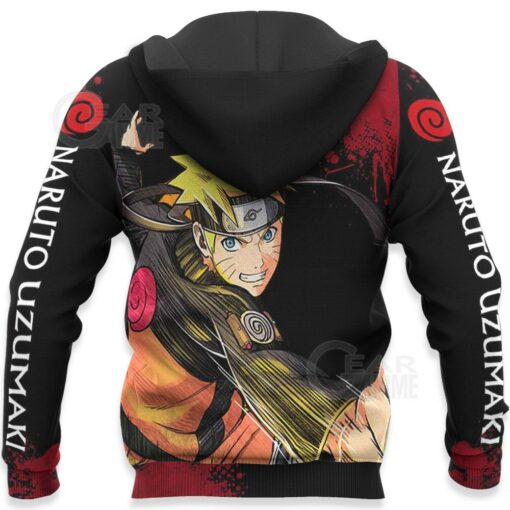 Uzumaki Naruto Hoodie Sweater Naruto Custom Anime Zip Jacket - 5 - GearAnime