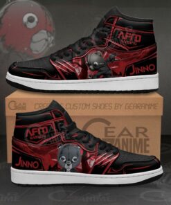 Afro Samurai Jinno Sneakers Custom Anime Shoes MN11 - 1 - GearAnime