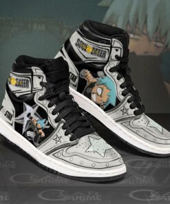 Black Star Sneakers Soul Eater Custom Anime Shoes MN11 - 2 - GearAnime