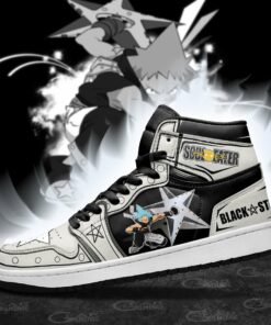 Black Star Sneakers Soul Eater Custom Anime Shoes MN11 - 3 - GearAnime