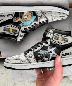 Black Star Sneakers Soul Eater Custom Anime Shoes MN11 - 4 - GearAnime