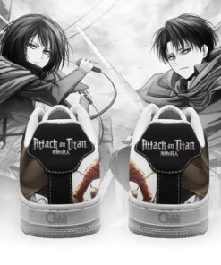 Levi and Mikasa Ackerman Shoes AOT Custom Anime Sneakers PT11 - 3 - GearAnime